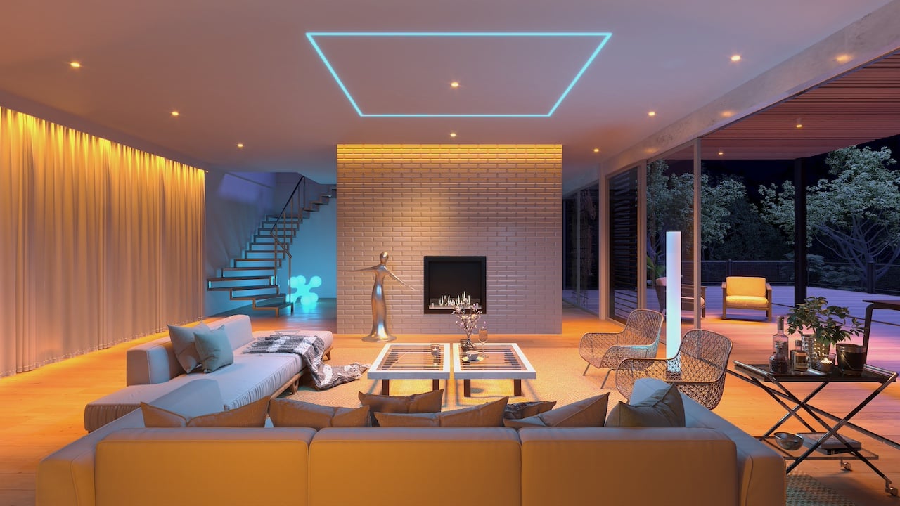 2000K lighting in living room
