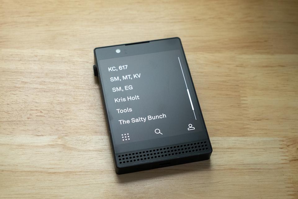 The basic UI is meant to discourage mindless phone use.