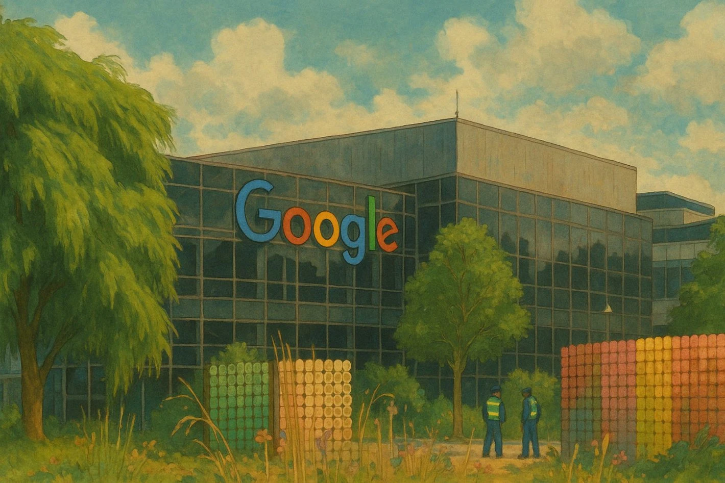 google logo ai ghibli style AH