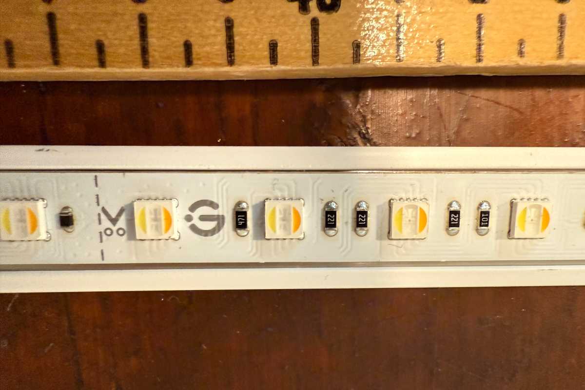 Trim points on a Govee strip light