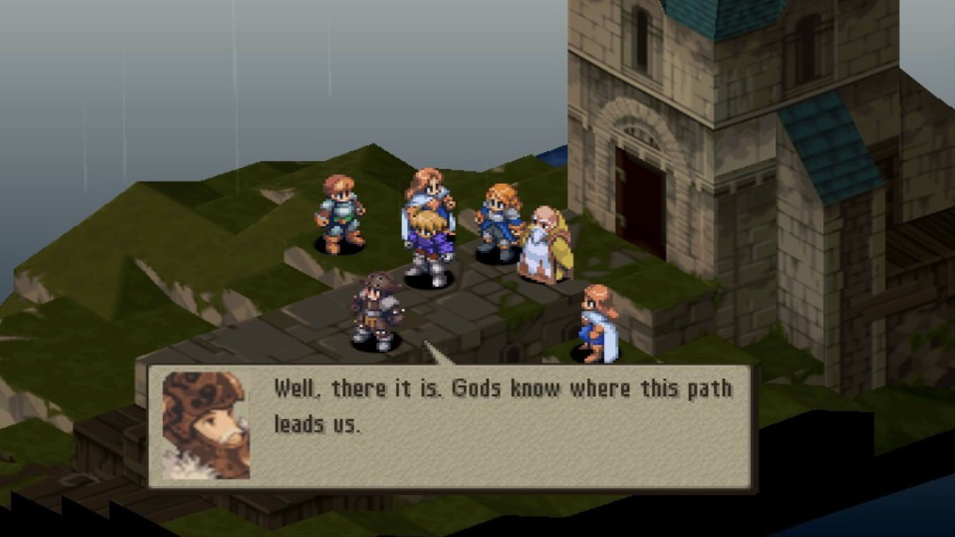 A plot-critical event in Final Fantasy Tactics.