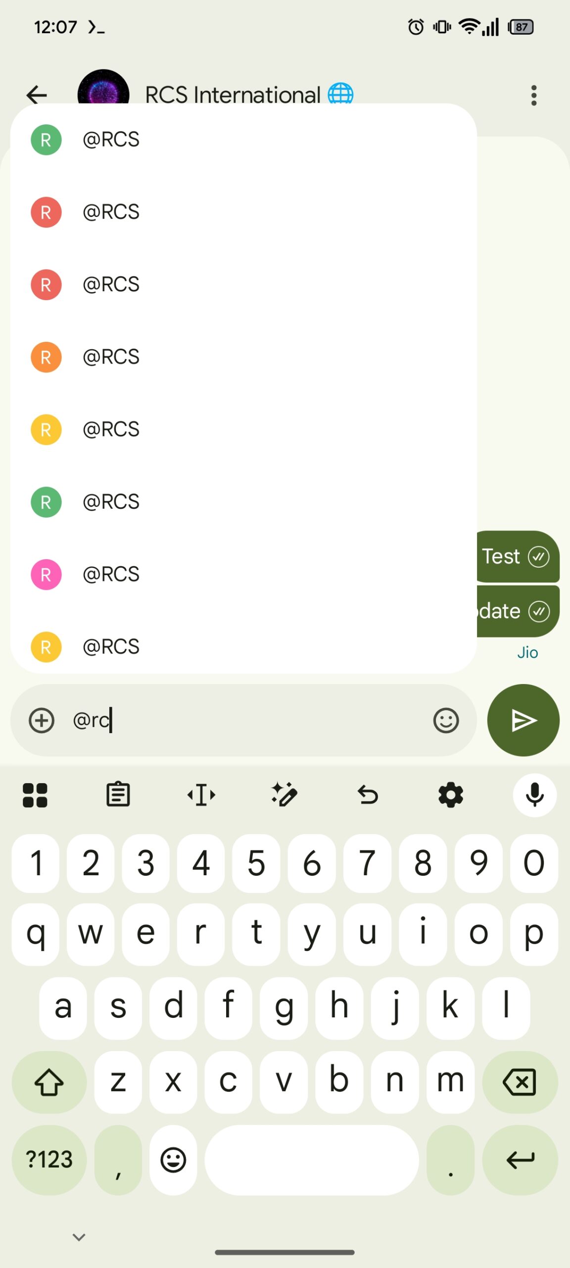 Google Messages mentions (2)