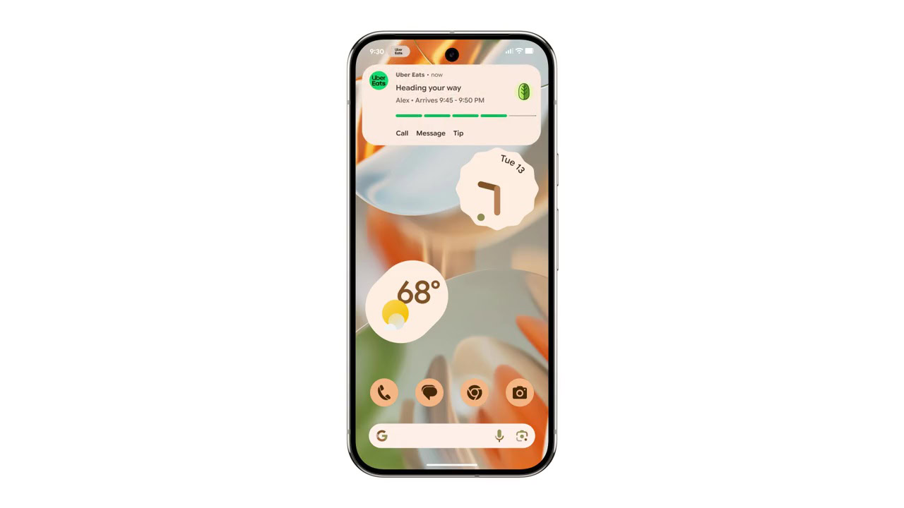 Android 16 Live Updates with Uber Eats app (5)