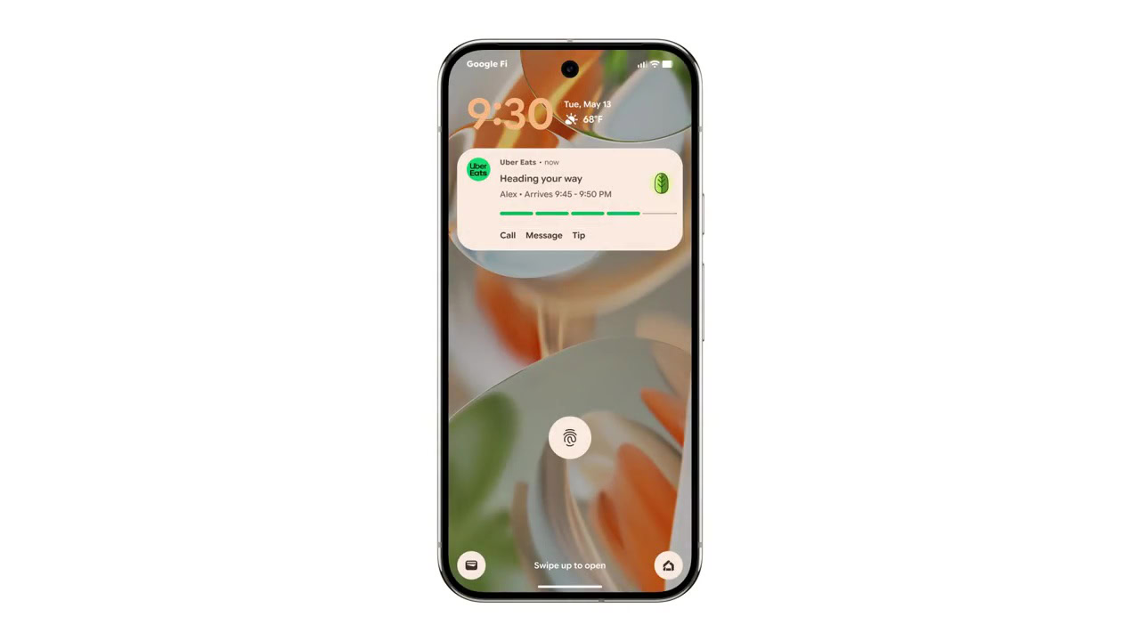 Android 16 Live Updates with Uber Eats app (3)