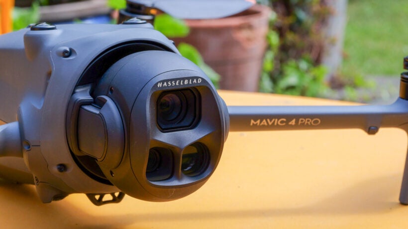 dji mavic 4 pro triple camera close-up
