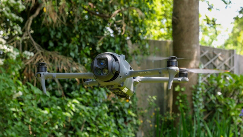 dji mavic 4 pro flying