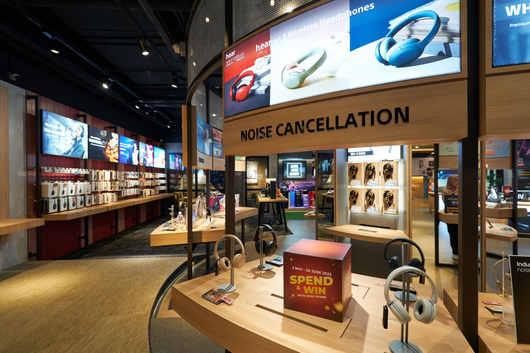 Goods on display at Sony Store in LaLaport Bukit Bintang City Centre.