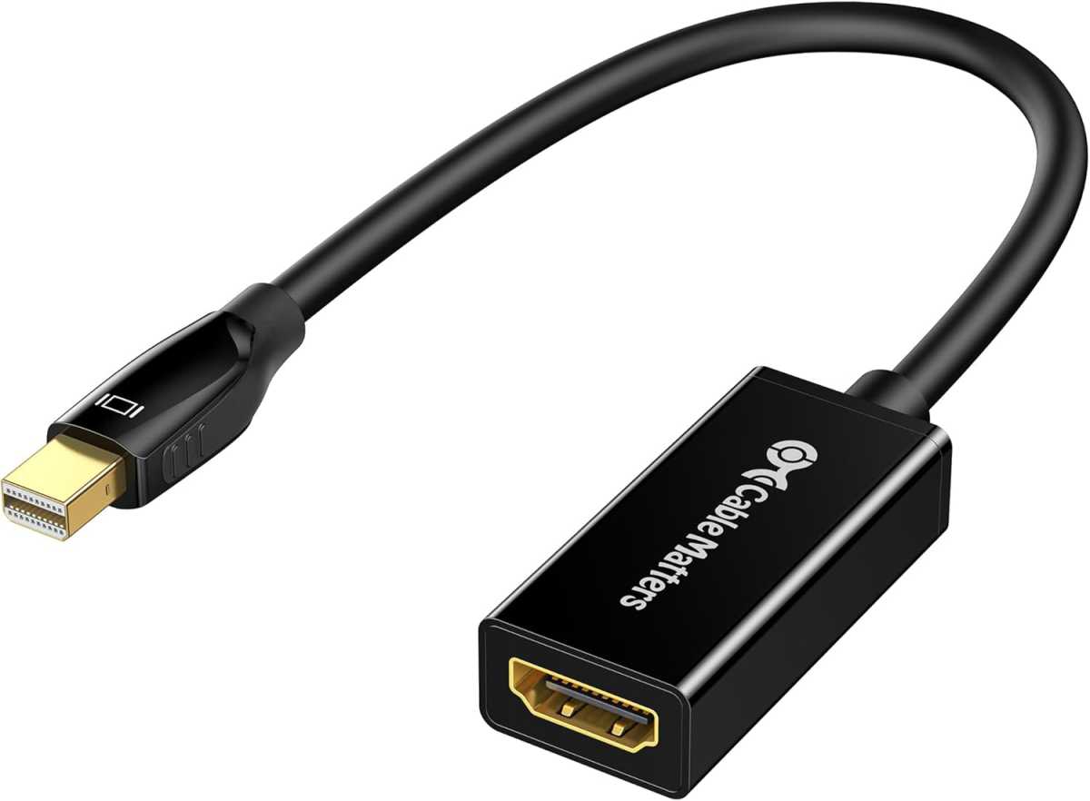 HDMI to mini-DisplayPort adapter