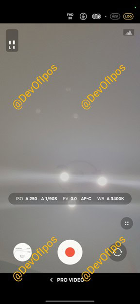 Samsung Galaxy S25 Selfie Camera LOG Mode Leak 2