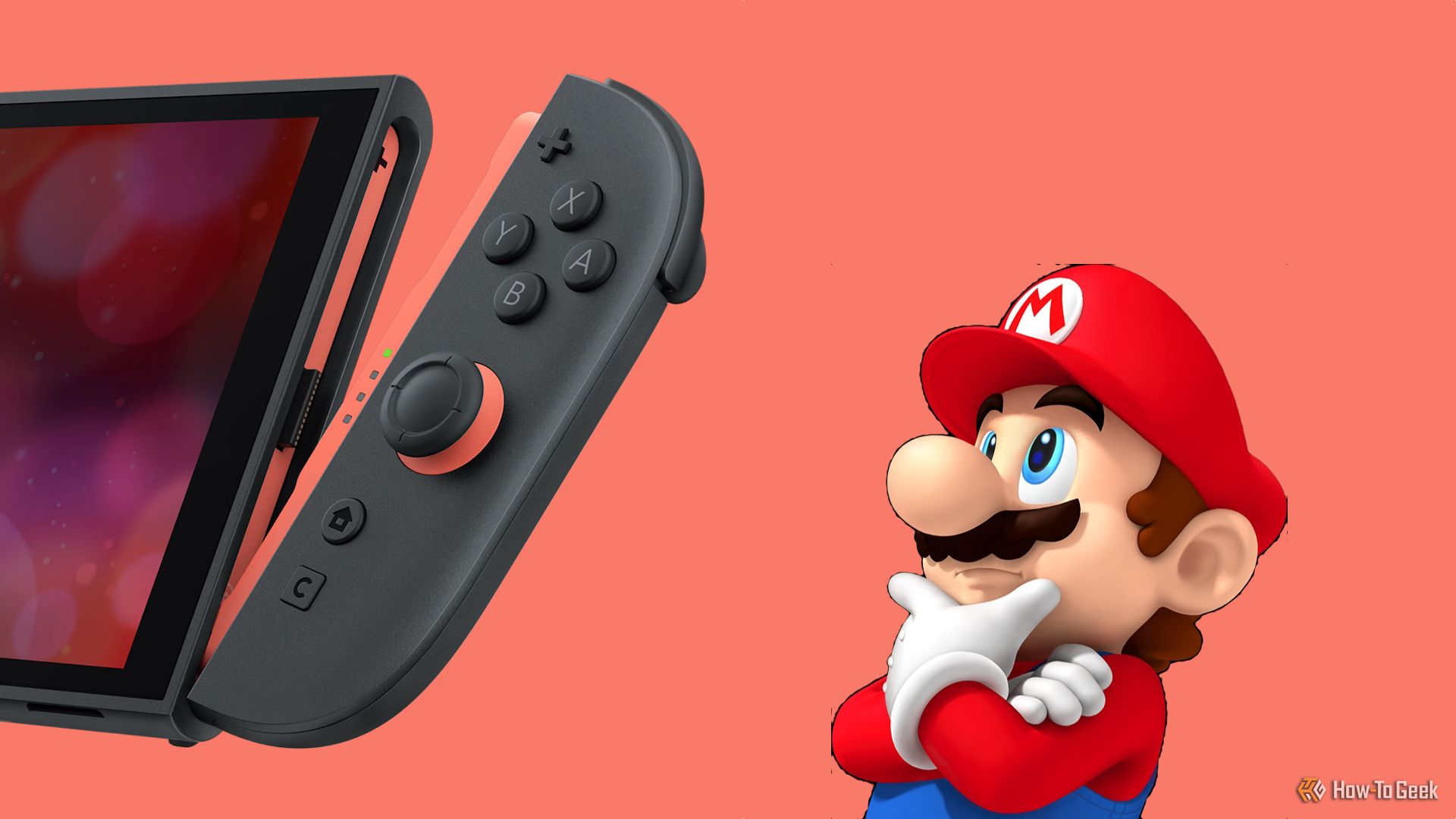Mario questioning a Switch 2.