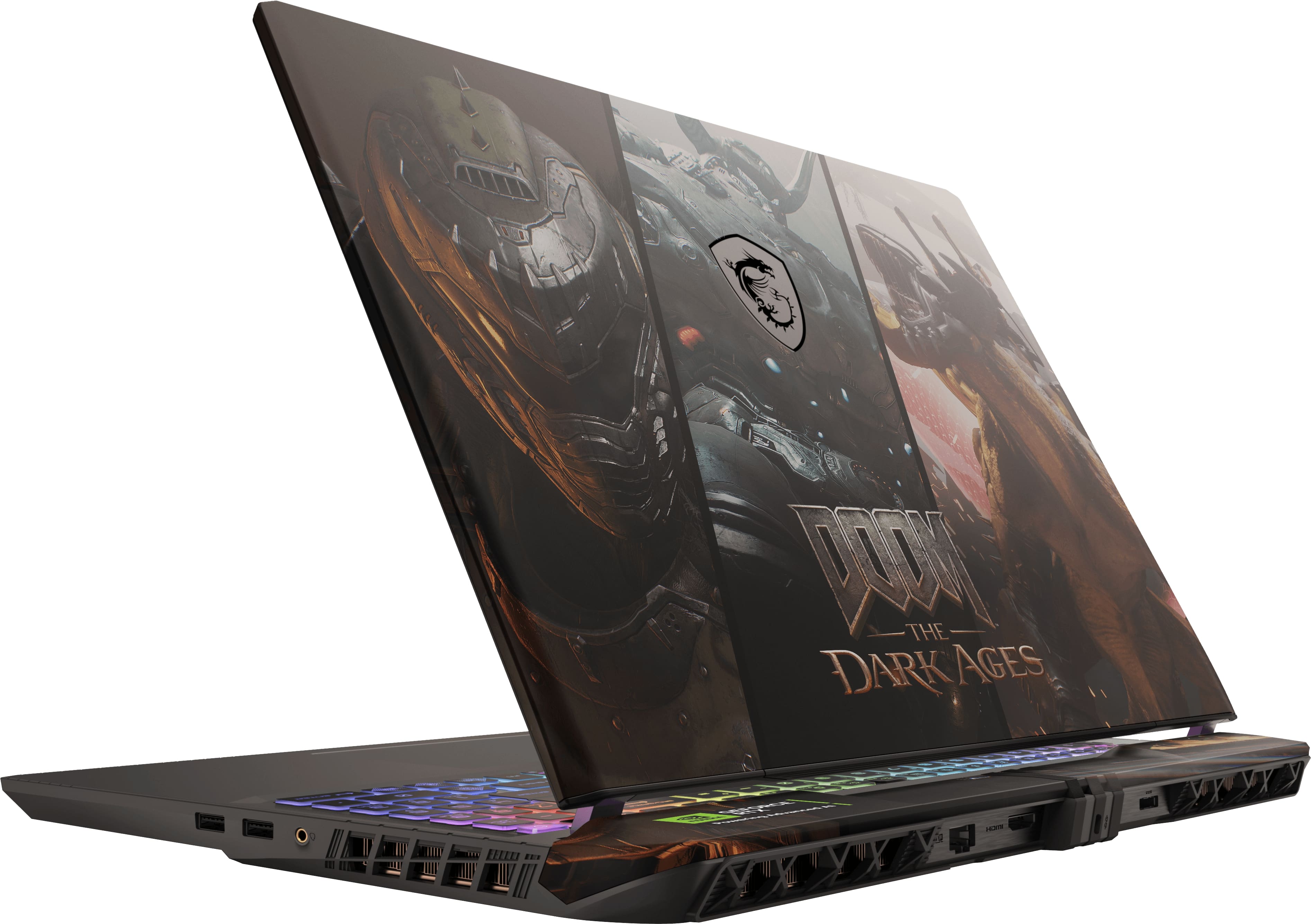 DOOM: The Dark Ages-themed PCs, laptops, and GPUs.