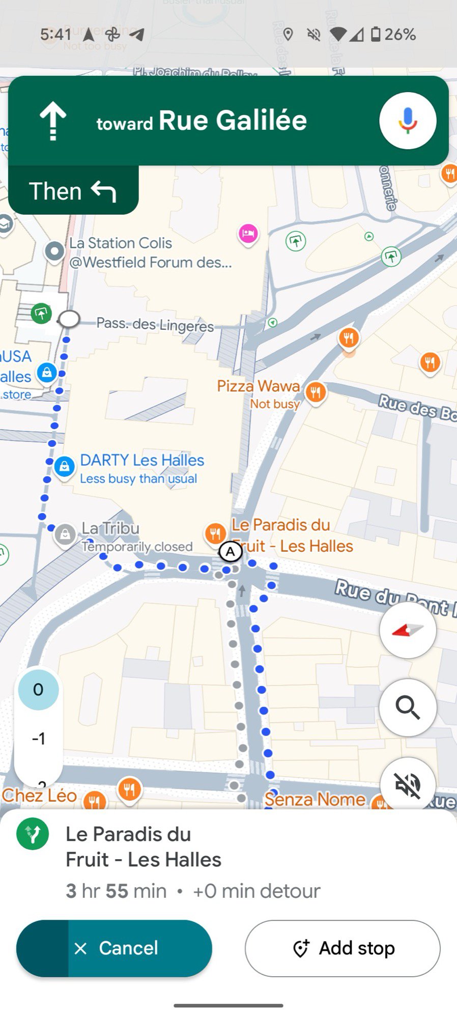 google maps add stop to route