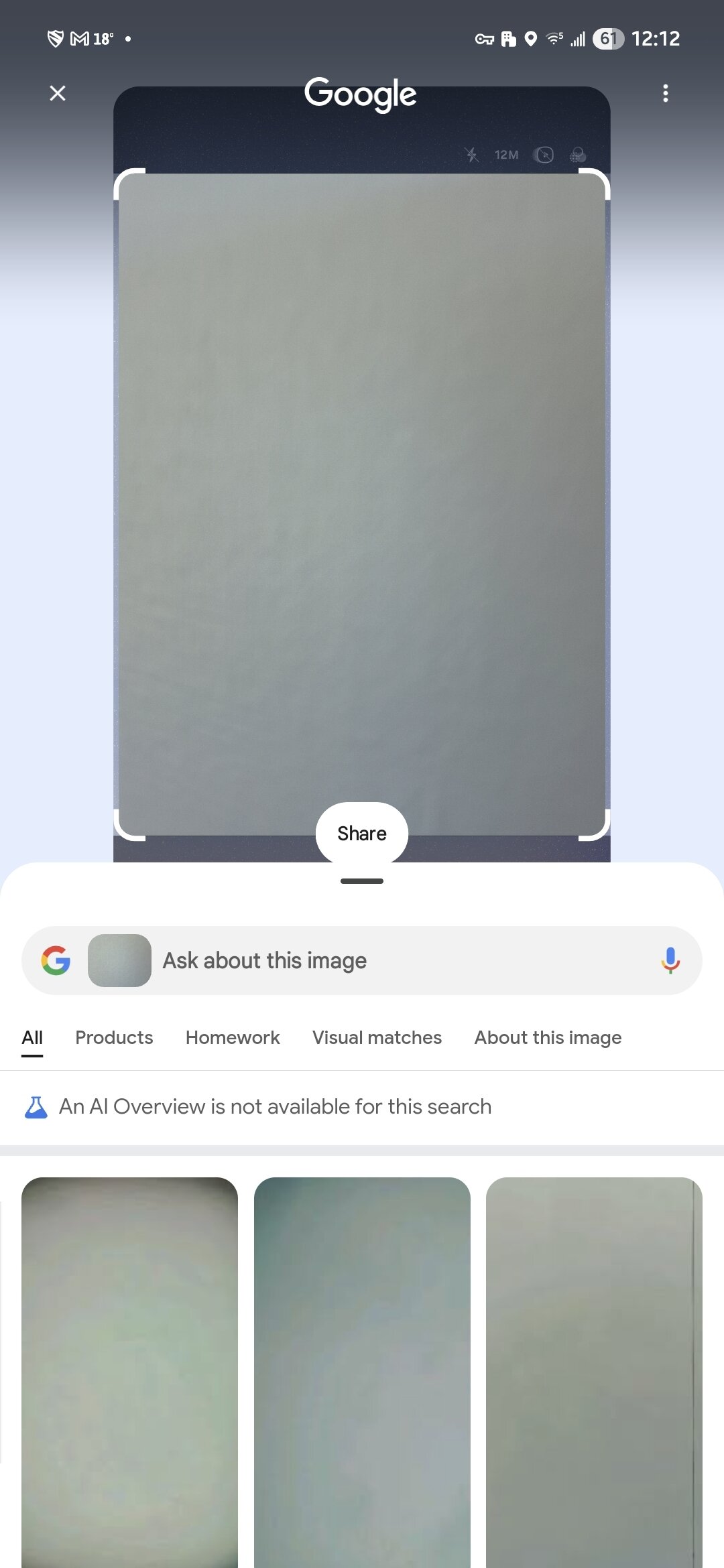 circle to search real world camera color test 1