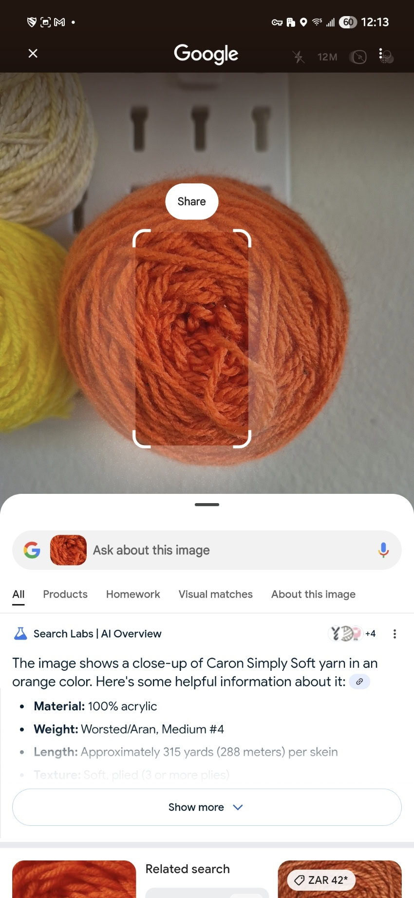 circle to search real world camera color test 3