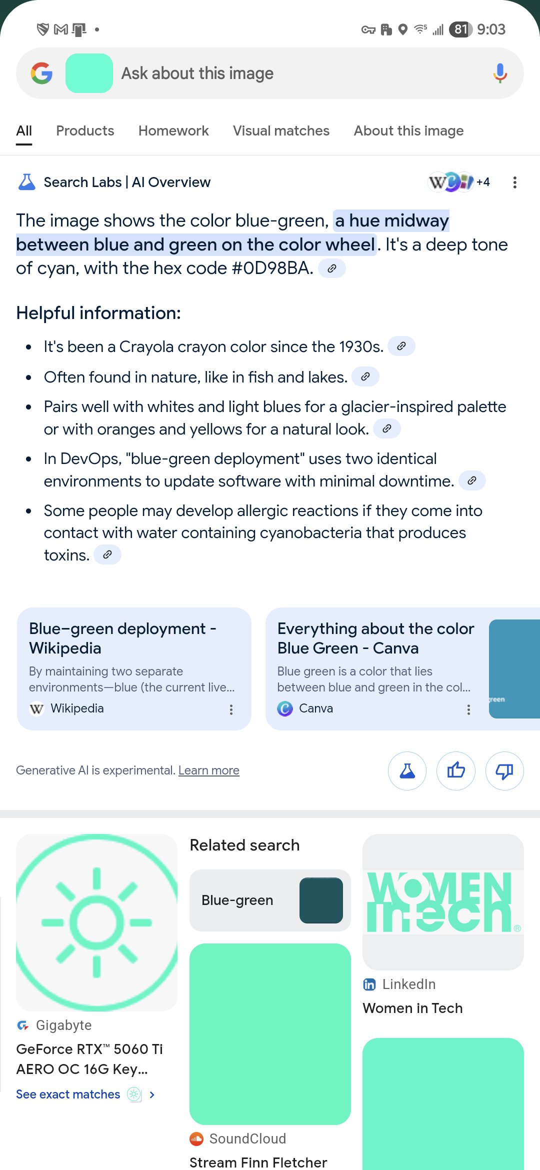 circle to search wallpaper color test aa 1
