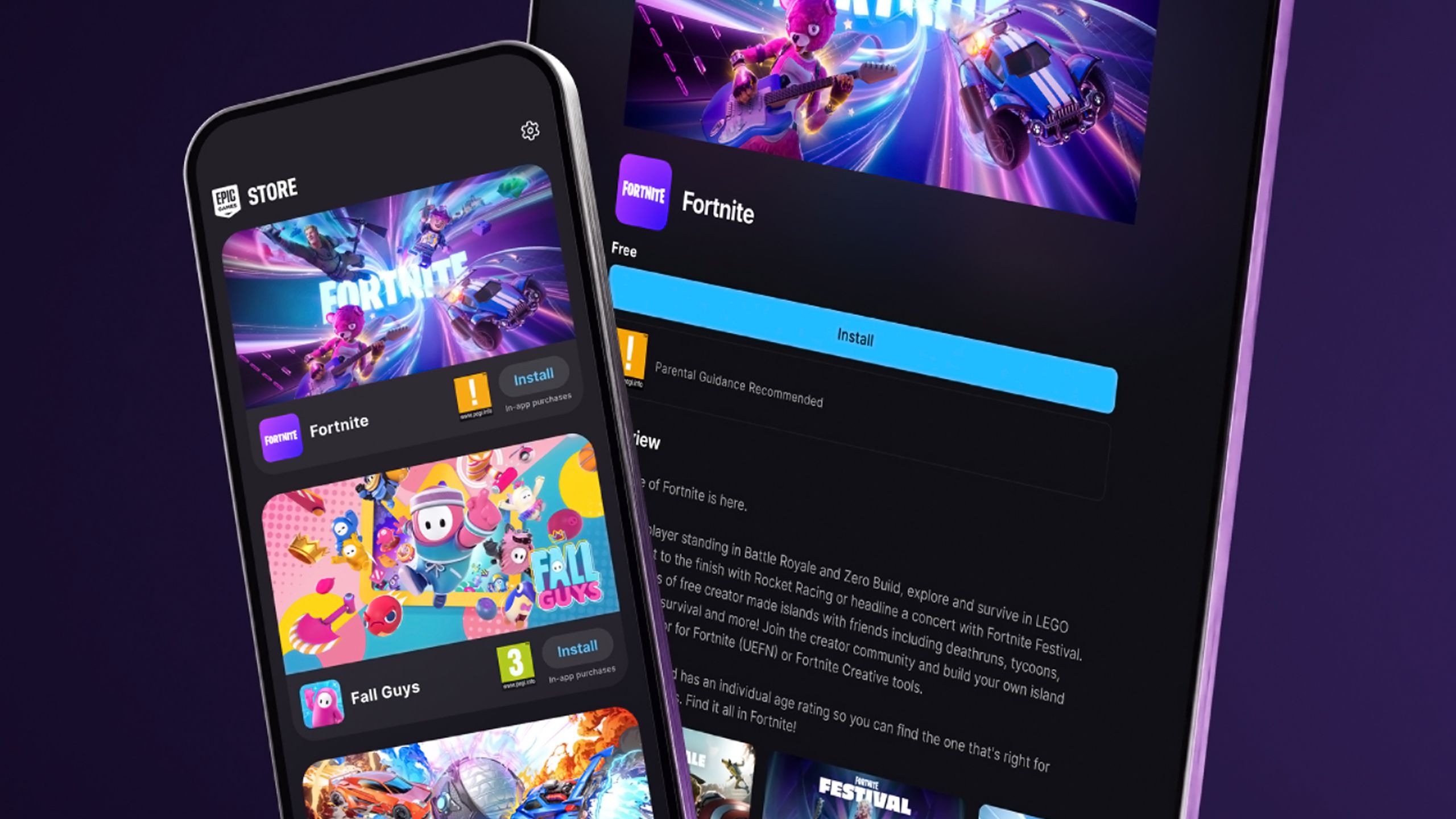 The Epic Games Store for Android.