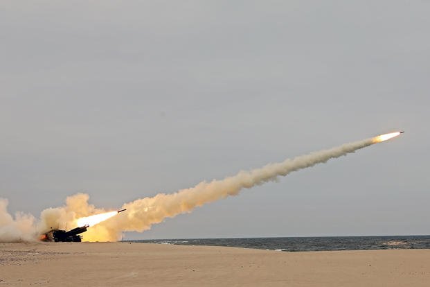 The Army is shifting its attention to long-range precision weapons instead of unmanned tanks. (Sgt. Rigo Cisneros/U.S. Army Reserve photo) The Army is shifting its attention to long-range precision weapons instead of unmanned tanks.
