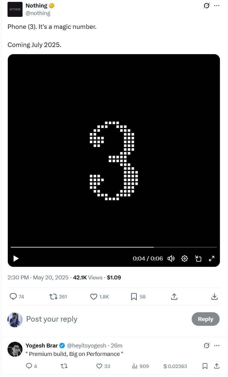 Nothing Phone 3 launch date Nothing Phone 3 launch date
