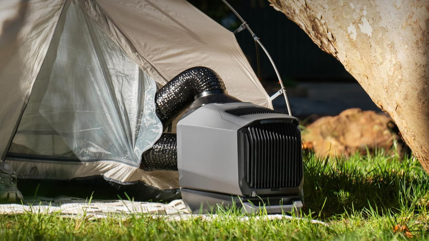 EcoFlow Wave 3 used in camping tent EcoFlow Wave 3 used in camping tent