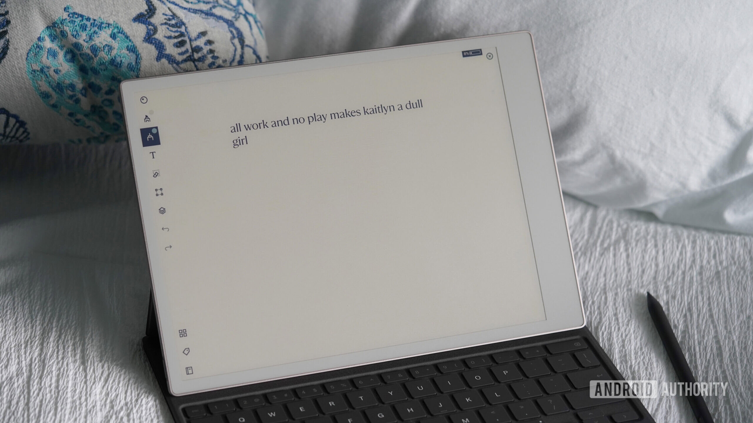 reMarkable Paper Pro no distractions The reMarkable Paper Pro offers a writing experience with no distractions.