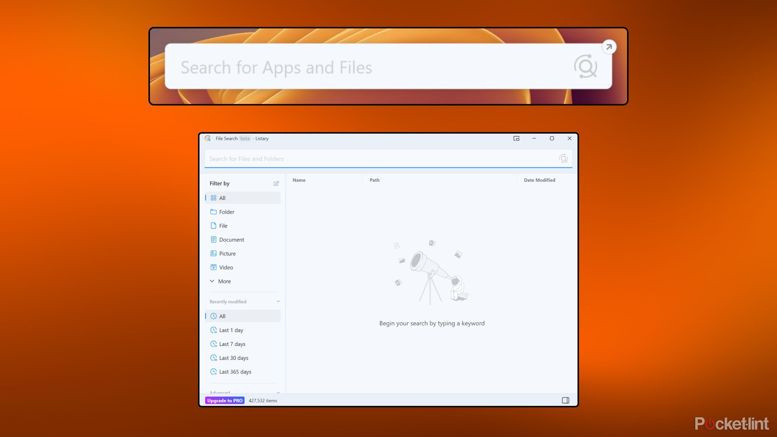 Listary screenshots