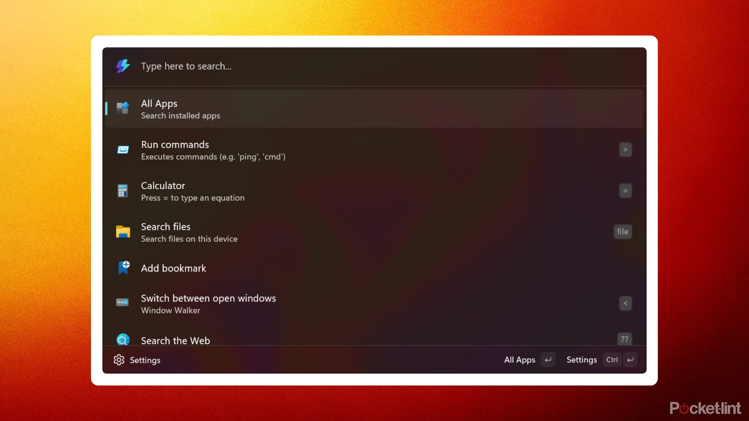 Microsoft PowerToys Command Palette header image