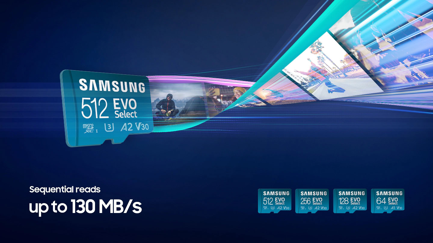 Samsung EVO Select microSD card featured image with other options Samsung EVO Select microSD card featured image with other options