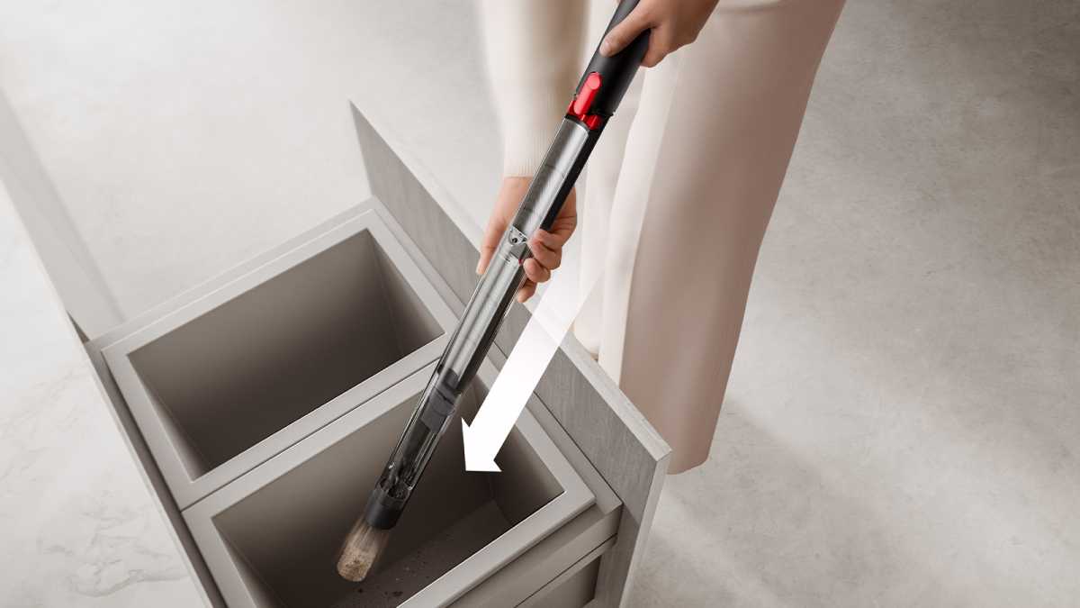 PencilVac bin emptying