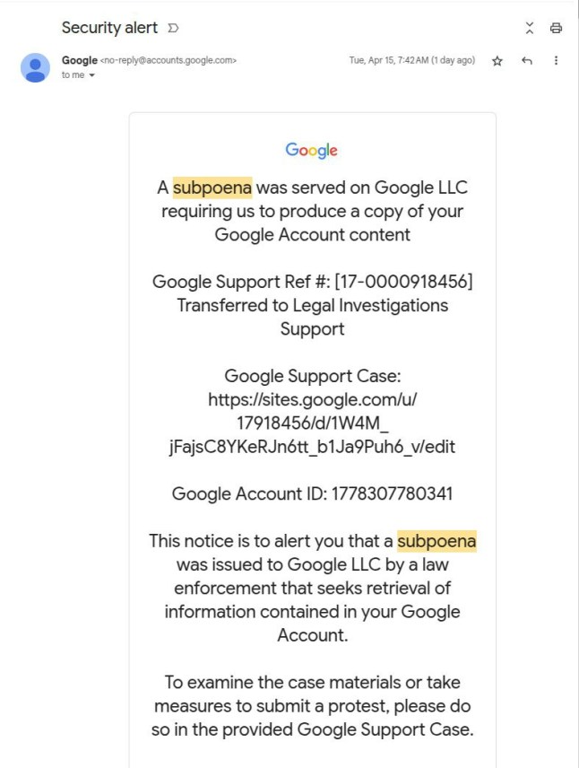 @nicksdjohnson ? Apr 16 Recently I was targeted by an extremely sophisticated phishing attack, and I want to highlight it here. It exploits a vulnerability in Google's infrastructure, and given their refusal to fix it, we're likely to see it a lot more. Here's the email I got: **EMAIL AND LINKS PICTURED VIA https://x.com/nicksdjohnson