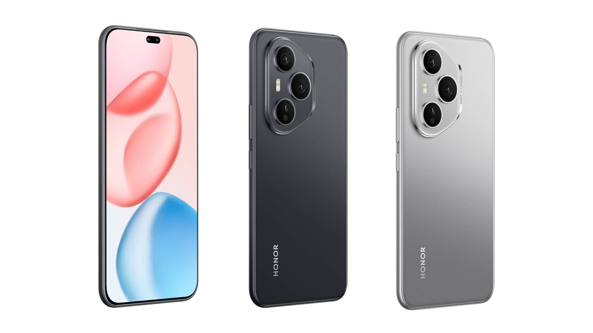 HONOR 400 Pro in all colors on white background HONOR 400 Pro in all colors on white background