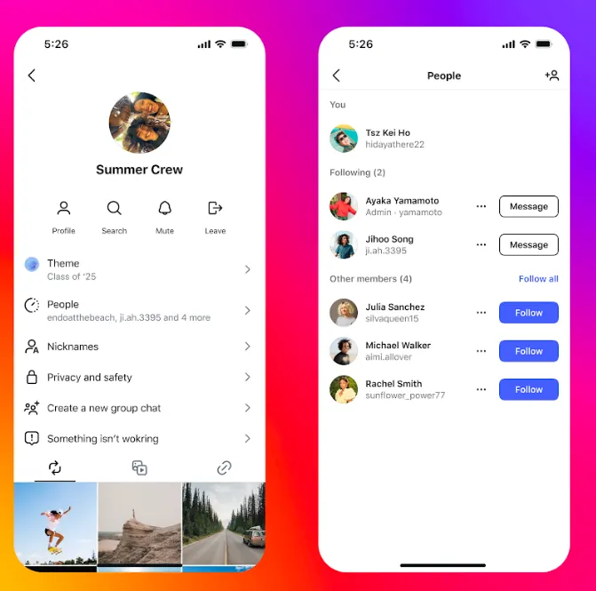 Instagram DM update