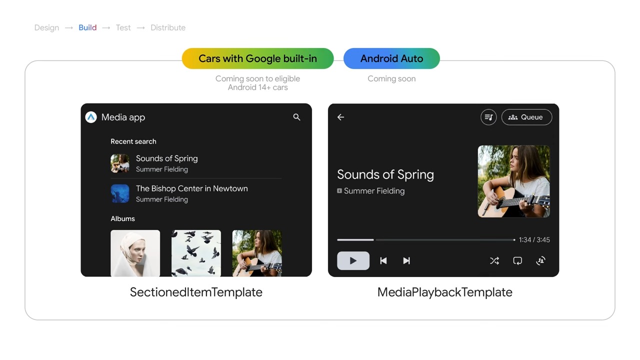 Android Auto Media app template Android Auto Media app template