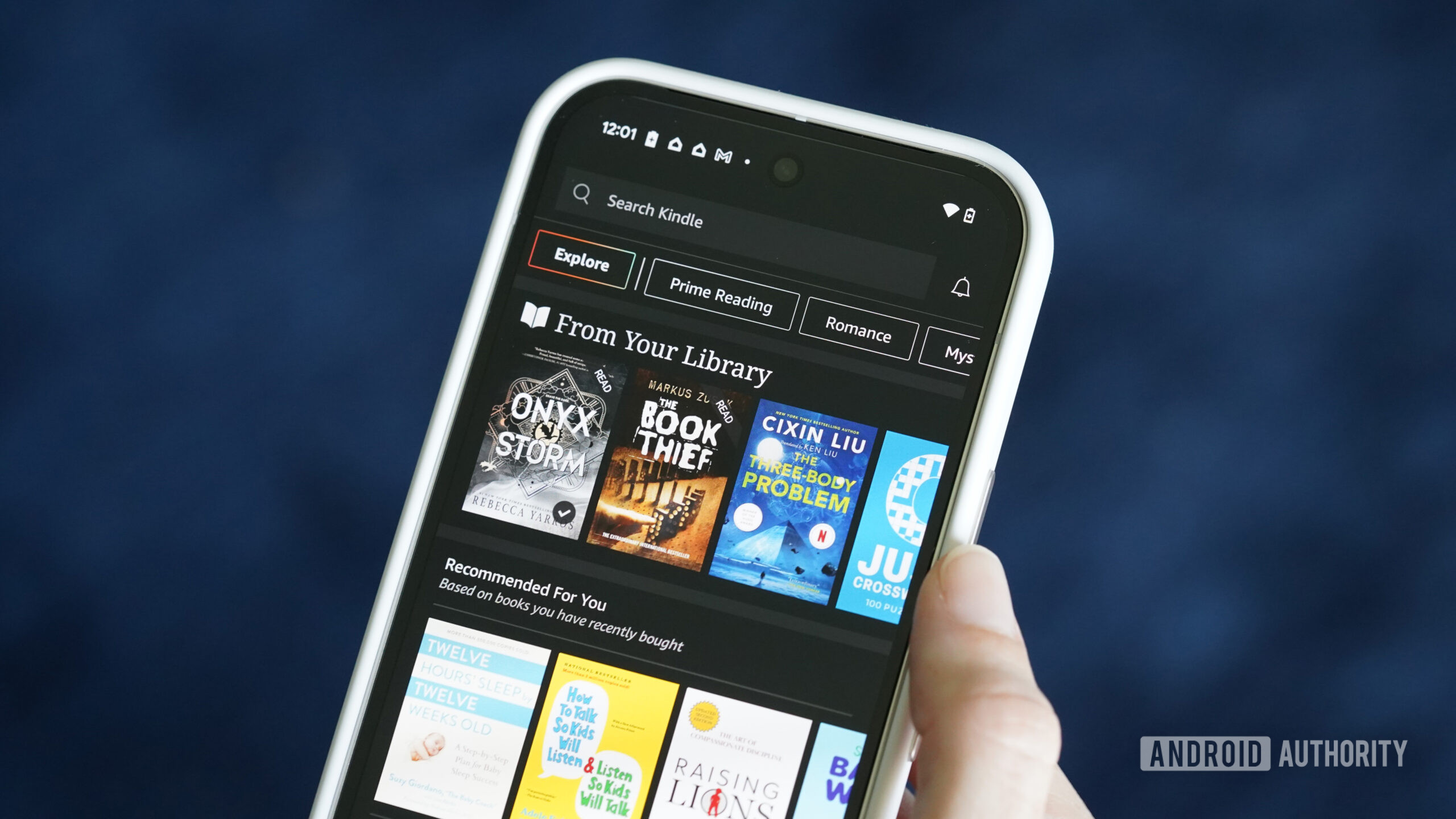 Kindle App Pixel 9 A user accesses the Kindle app on their Pixel 9.