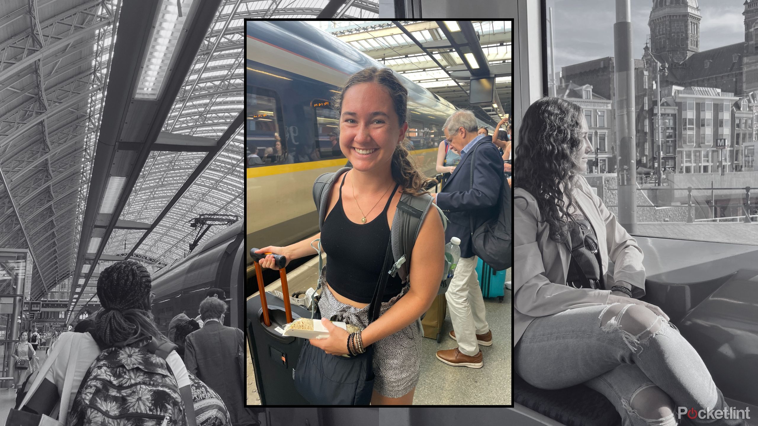 Kelsey on public transportation. 