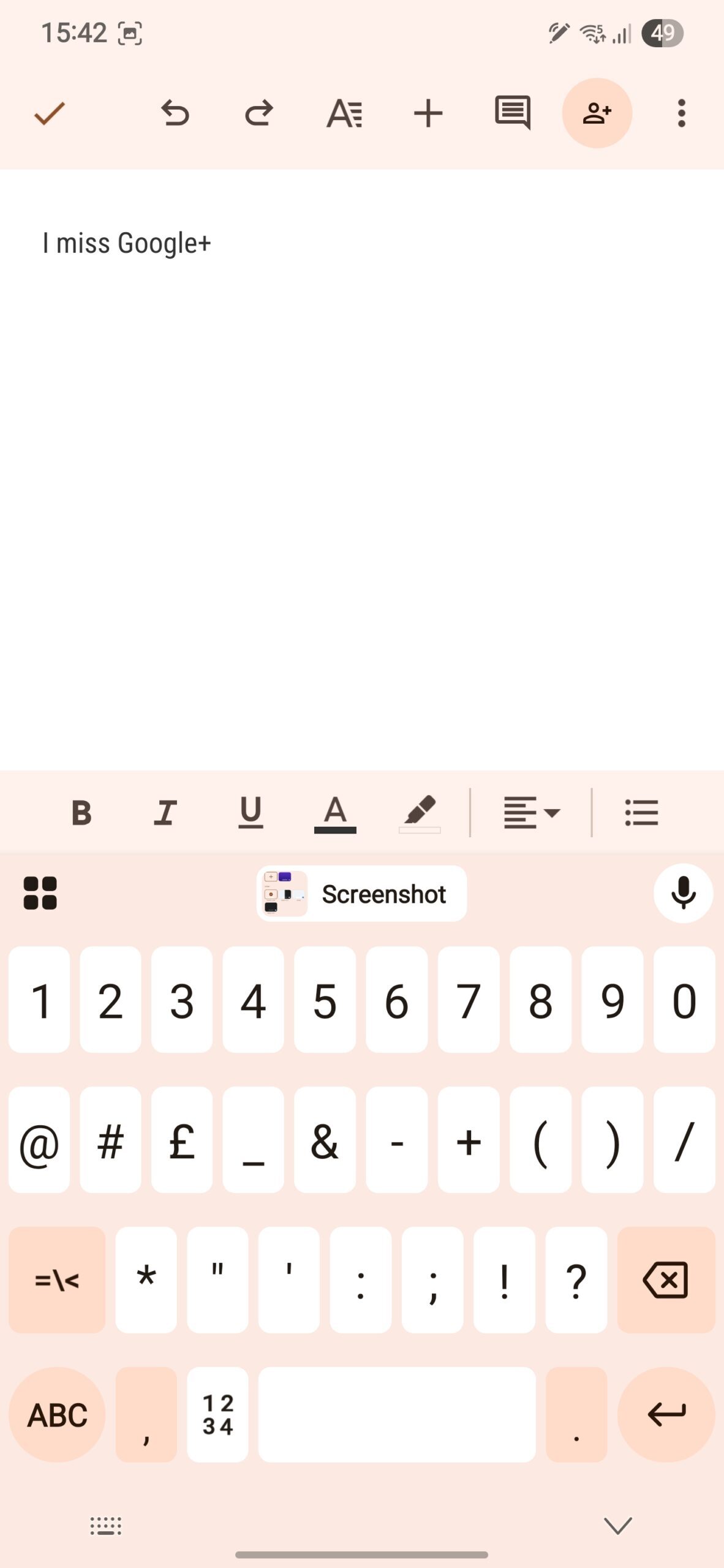 Google apps Samsung docs Google Docs on a Samsung phone