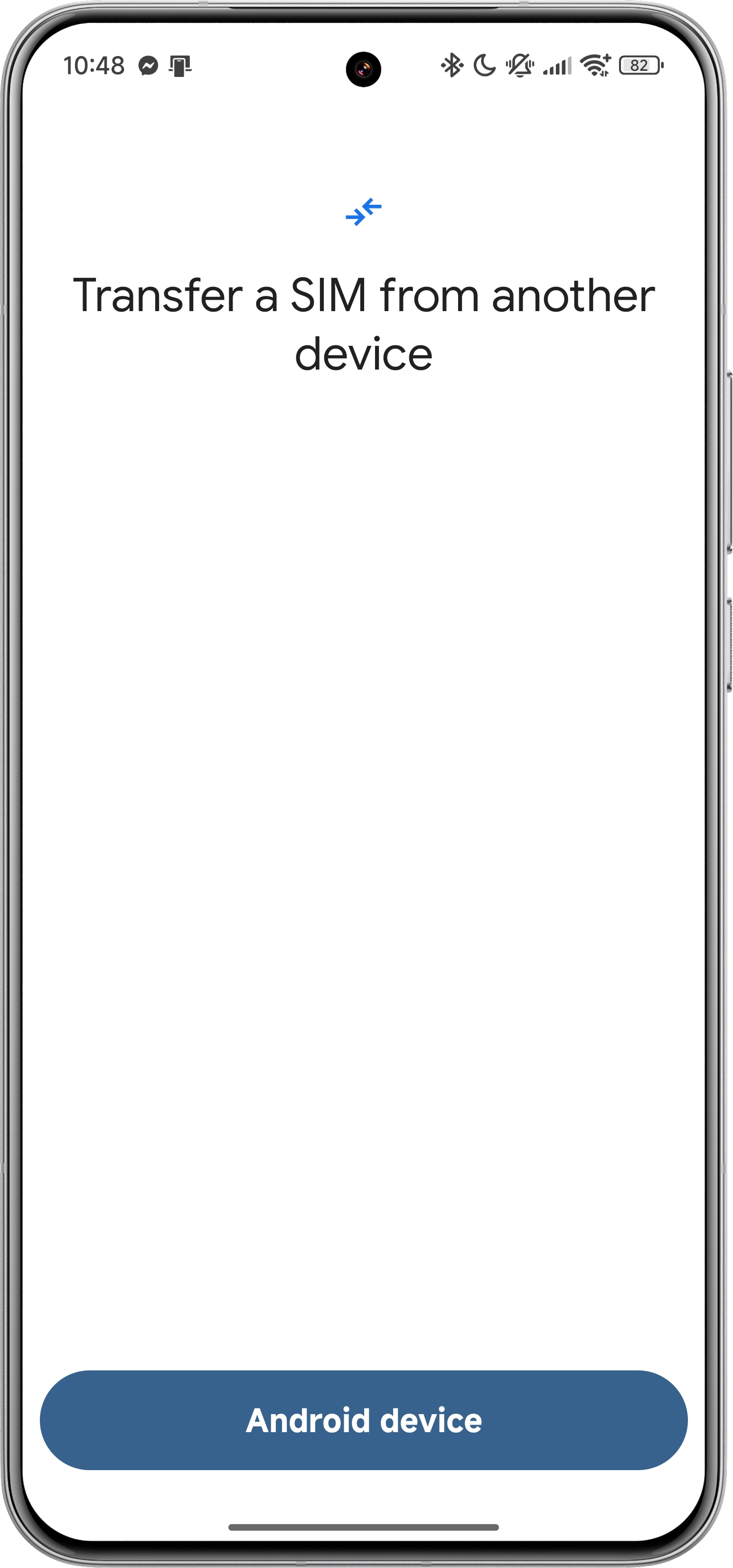 Google SIM Manager transfer eSIM from an Android device