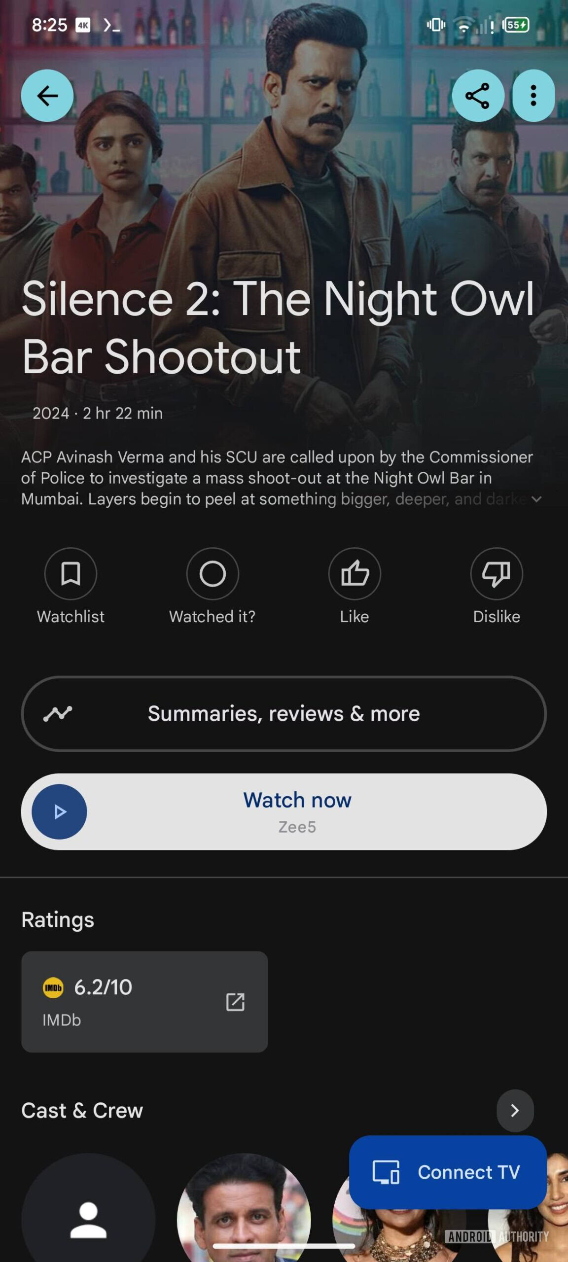 Google TV UI screenshot new 2