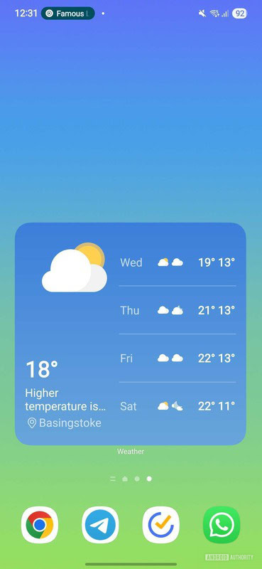 One UI 8 4x4 widget