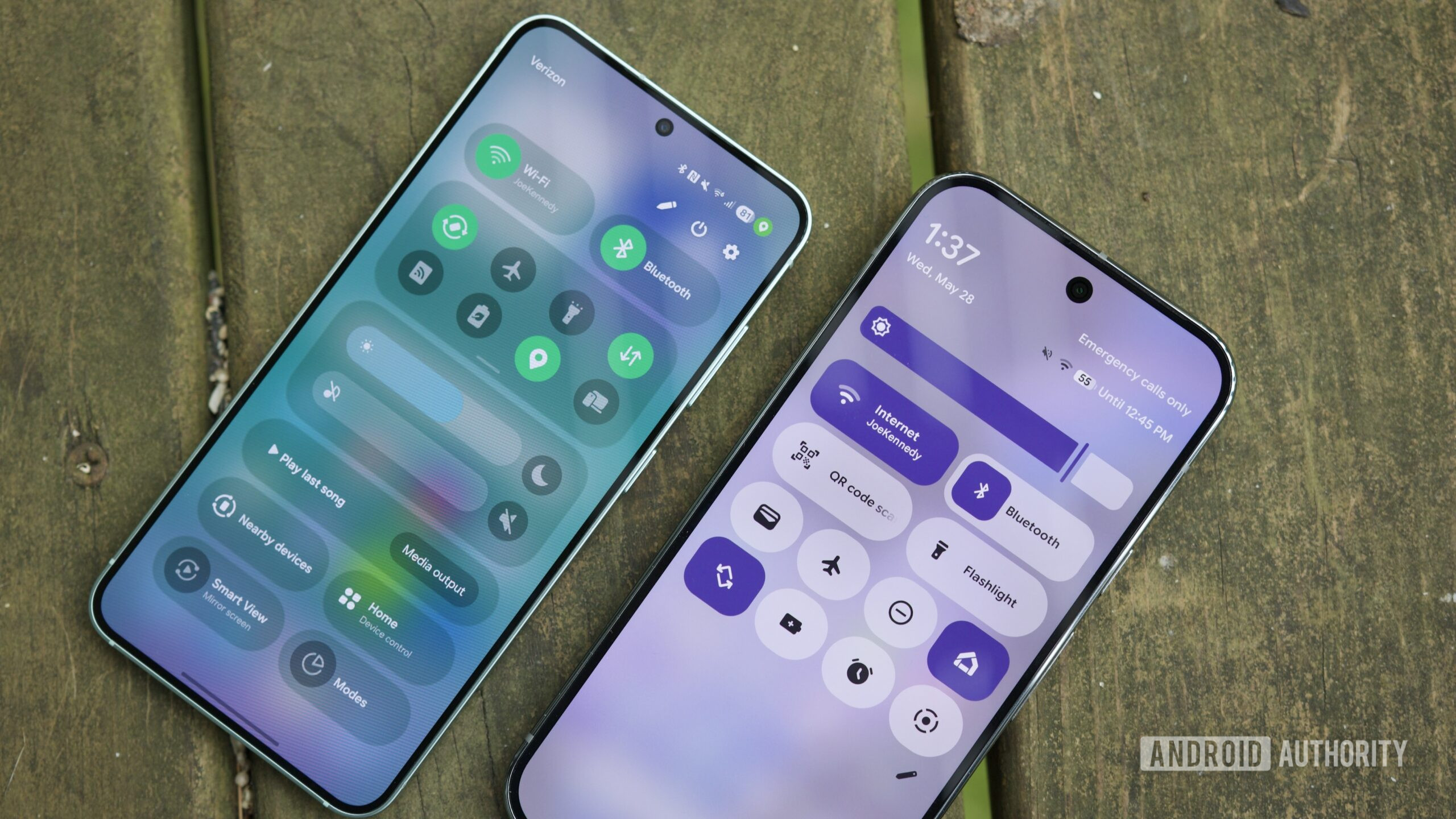 samsung one ui 8 beta vs android 16 qpr1 Quick settings UIs in One UI 8 and Android 16.