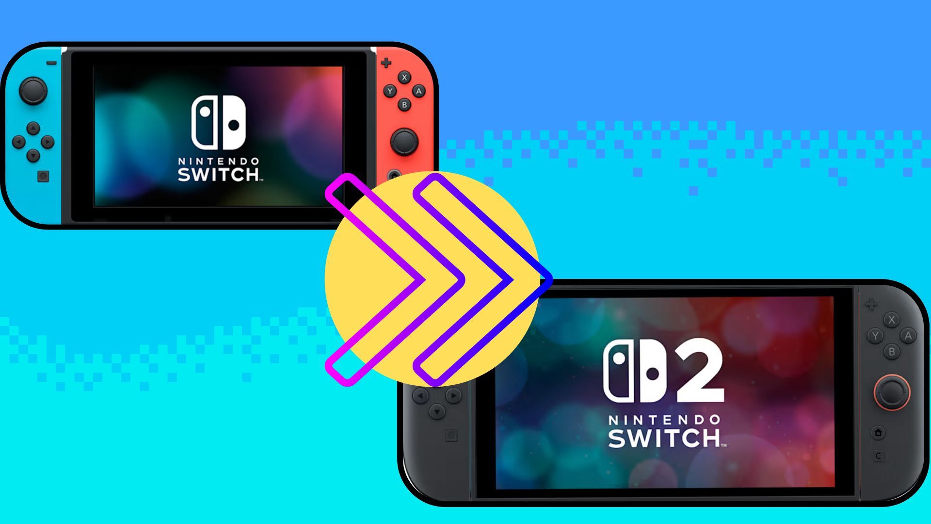 Going from the nintendo switch one to two.