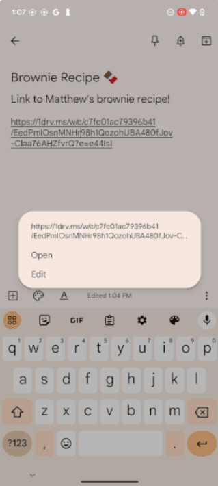 Word doc link on Android