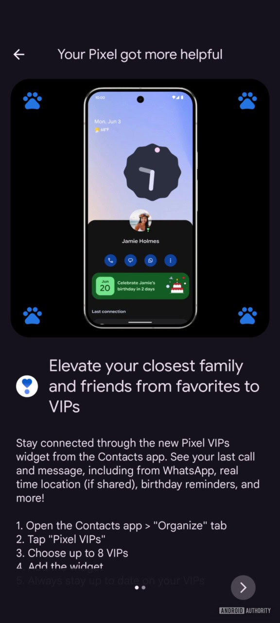 Google Contacts Pixel Besties widget (2)