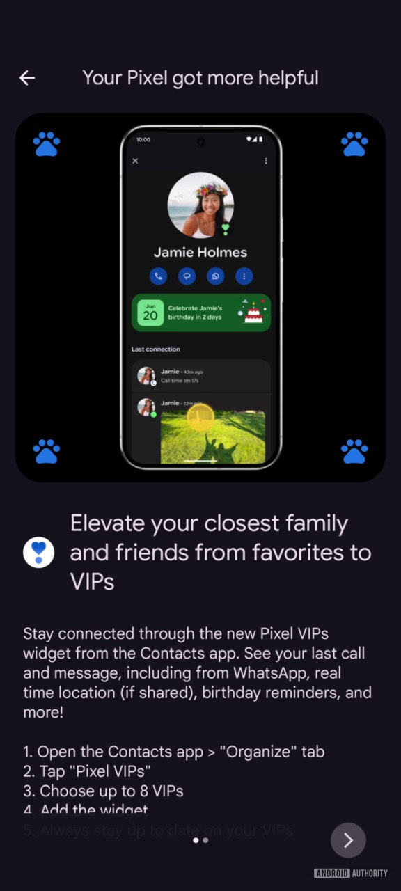 Google Contacts Pixel Besties widget (3)