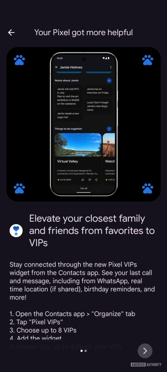 Google Contacts Pixel Besties widget (1)