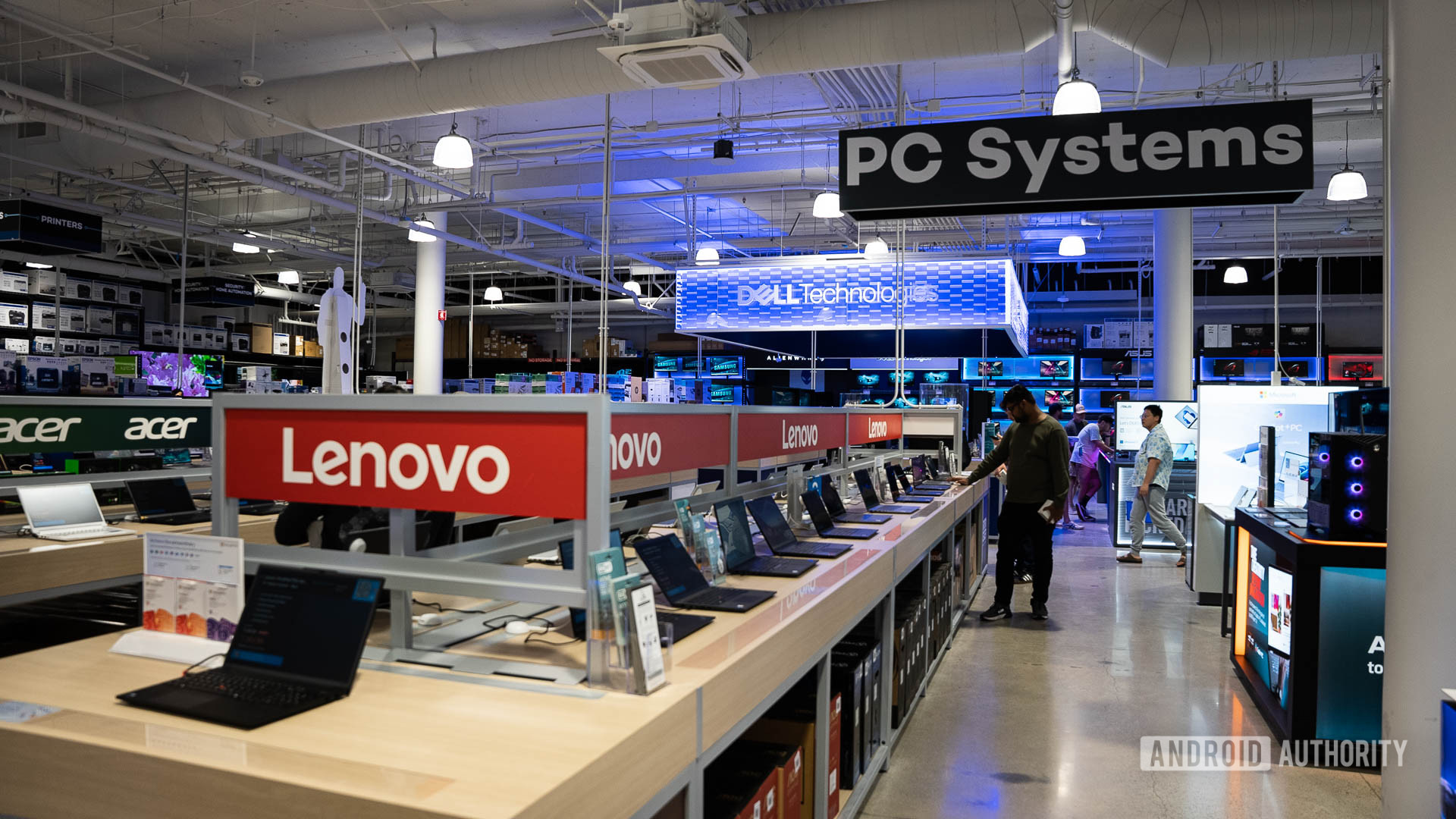 Micro Center Santa Clara Laptops Section