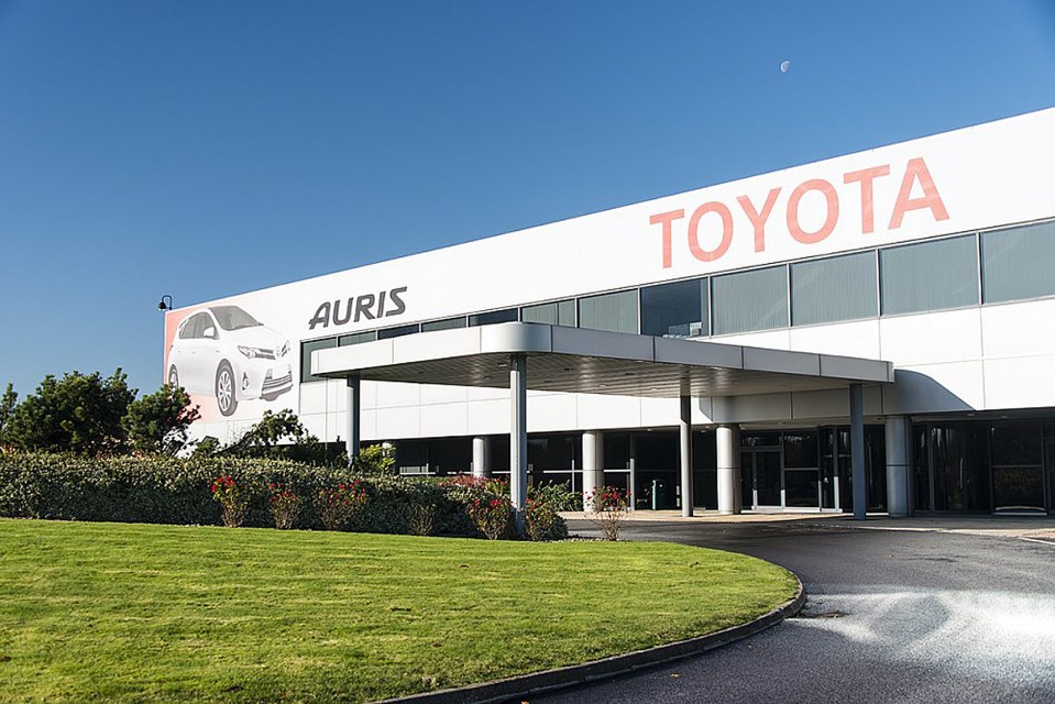 Toyota factory in Burnaston, Derbyshire.