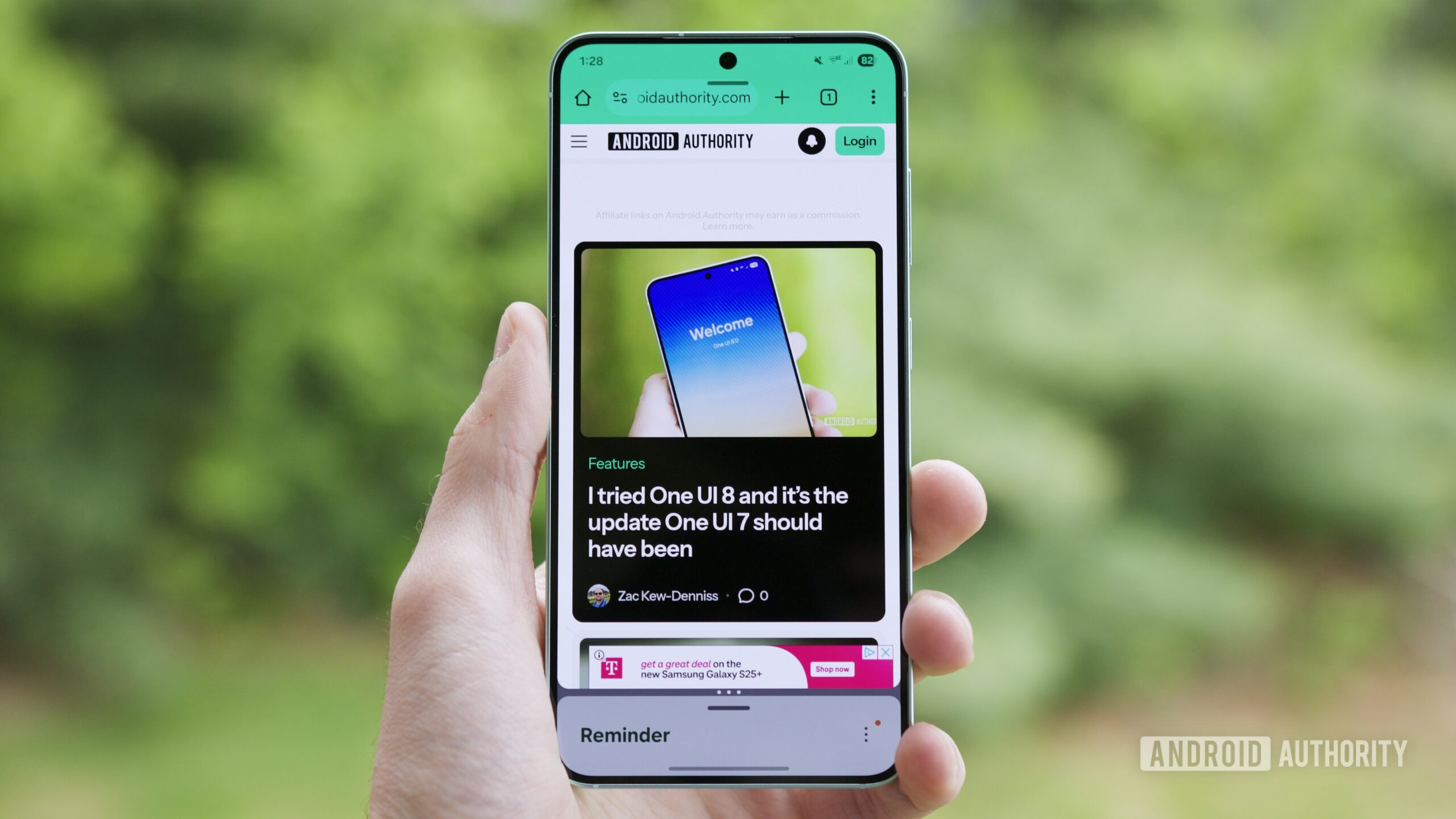 samsung one ui 8 beta split screen hero 90:10 split screen multitasking interface in the One UI 8 beta.