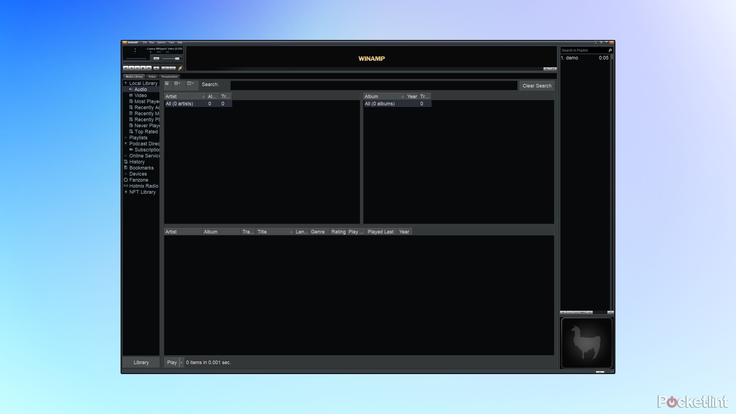 Winamp screenshot