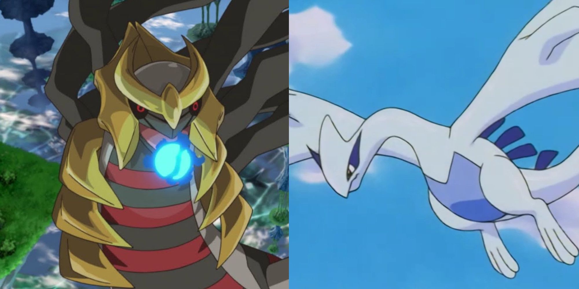 Giratina and Lugia from the Pokemon Anime Movies