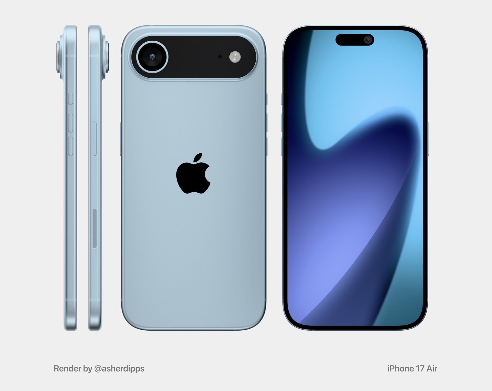 Apple iPhone 17 Air concept renders based on leaked design Apple iPhone 17 Air concept renders based on leaked design
